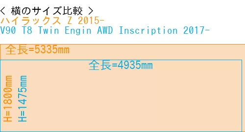 #ハイラックス Z 2015- + V90 T8 Twin Engin AWD Inscription 2017-